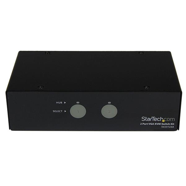 StarTech.com 2 Port SuperSpeed USB 3.0 VGA KVM Switch with Audio and Cables – image 2