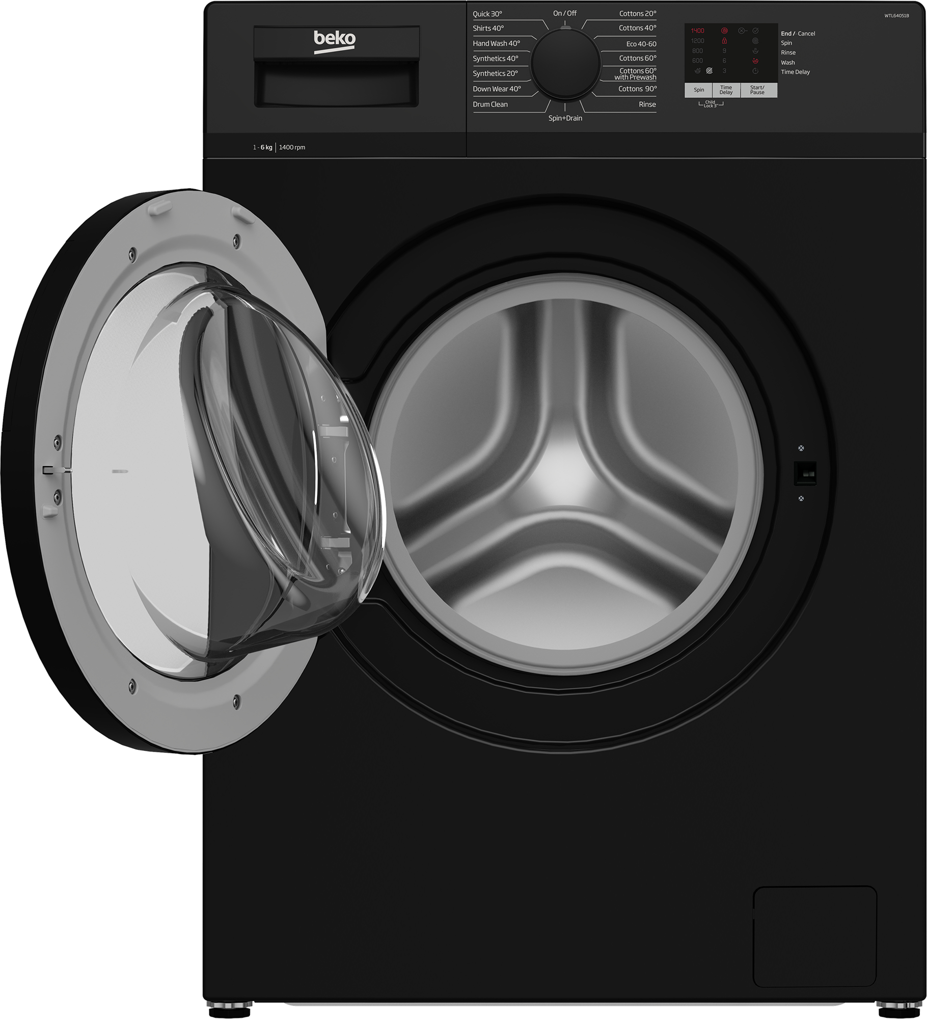 Beko WTL64051B washing machine Front-load – image 3