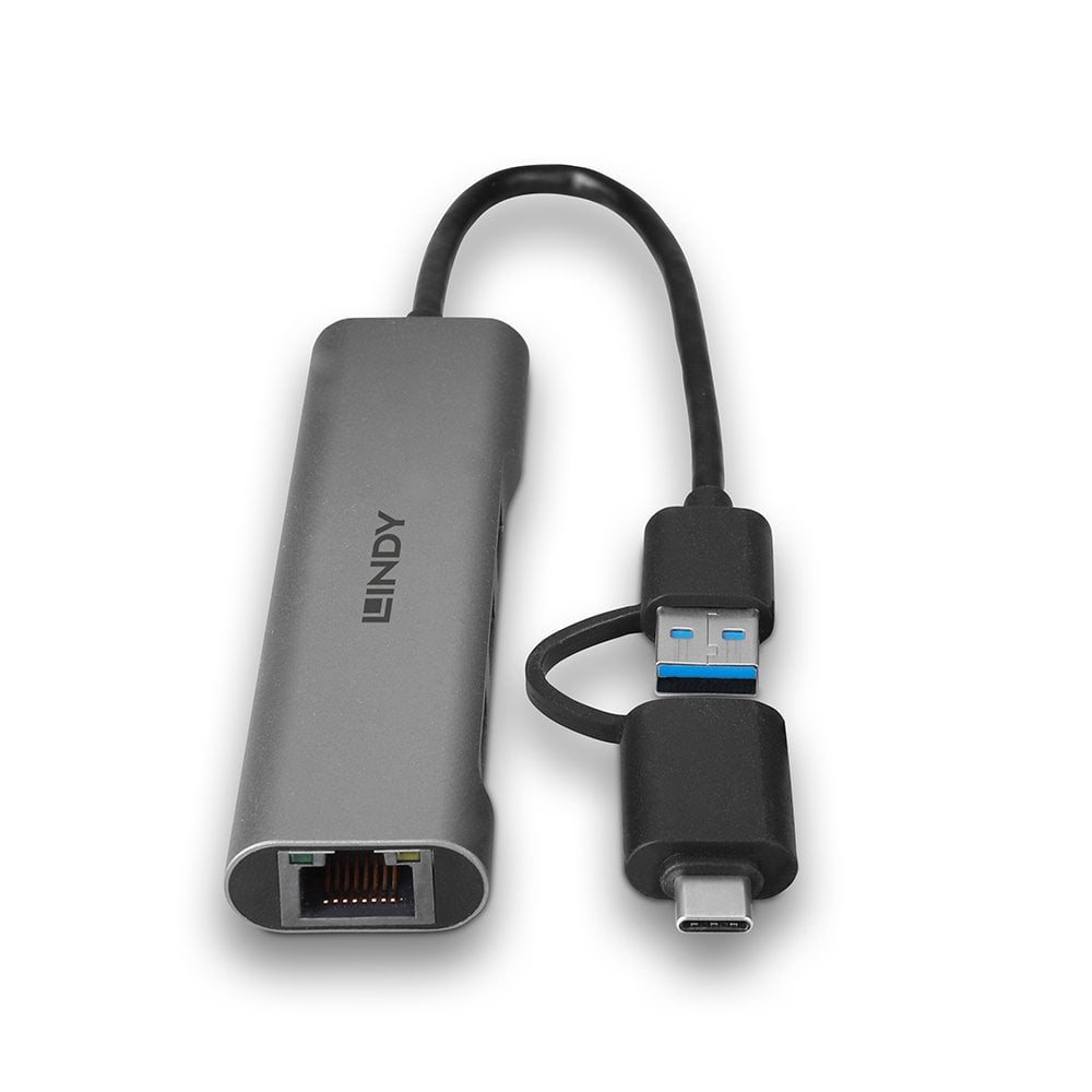 Lindy USB 3.2 Gen 1 Hub and Gigabit Ethernet Converter – image 4