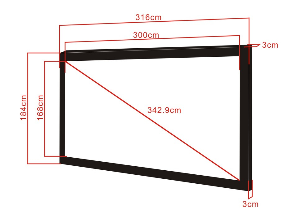 Multibrackets M 16:9 Framed Projection Screen – image 2