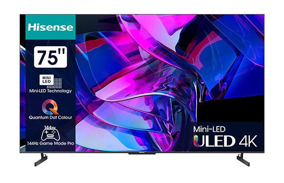 Hisense U7KQ 75U7KQ 190.5 cm (75") 4K Ultra HD Smart TV Wi-Fi Anthracite 1000 cd/m² – image 3