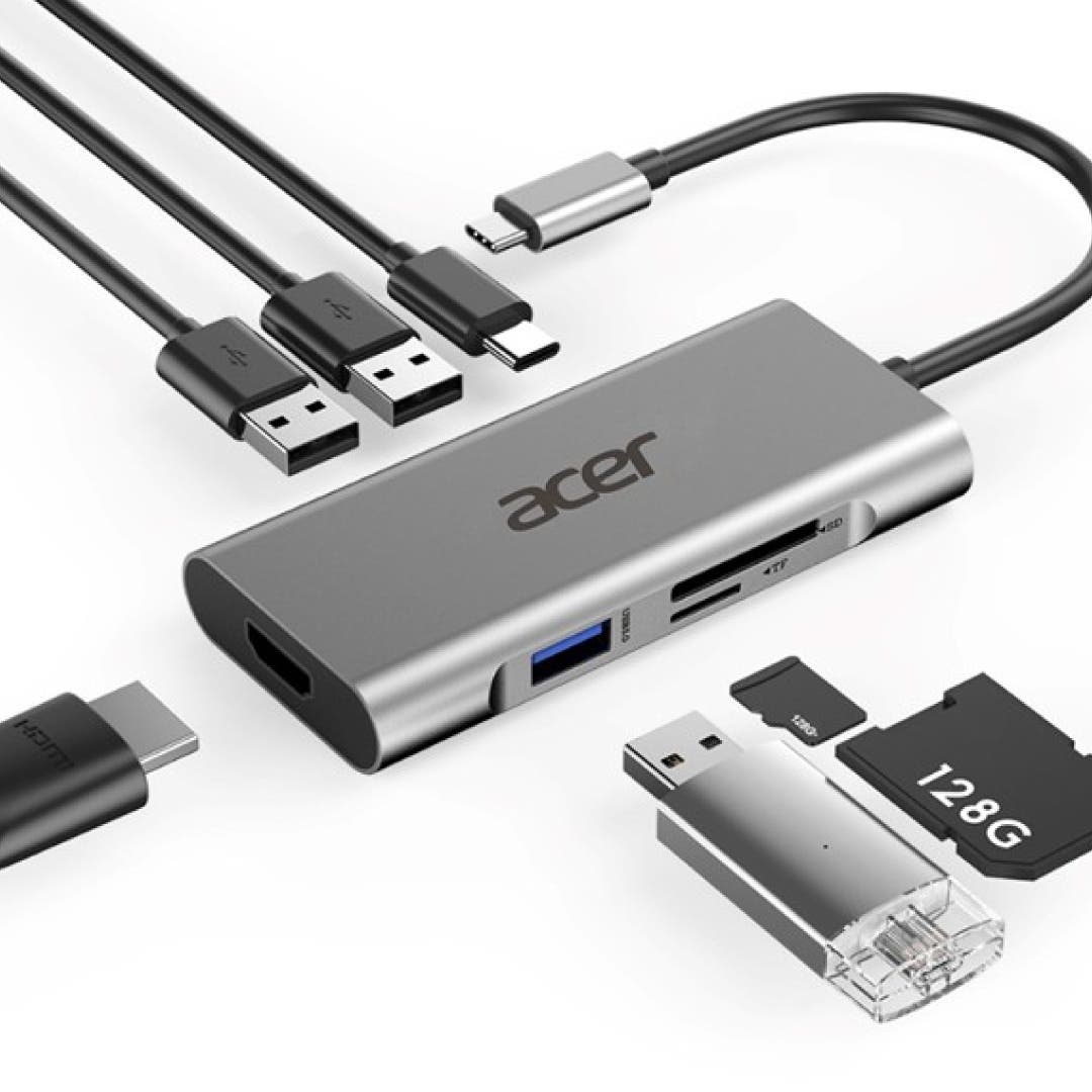 Acer GP.DCK11.00N laptop dock/port replicator Wired USB 3.2 Gen 1 (3.1 Gen 1) Type-C Silver – image 4