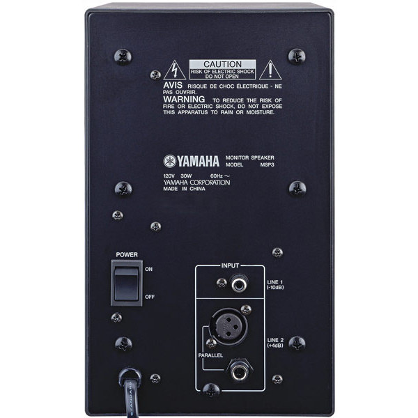 Yamaha MSP3 loudspeaker 2-way Black Wired – image 2