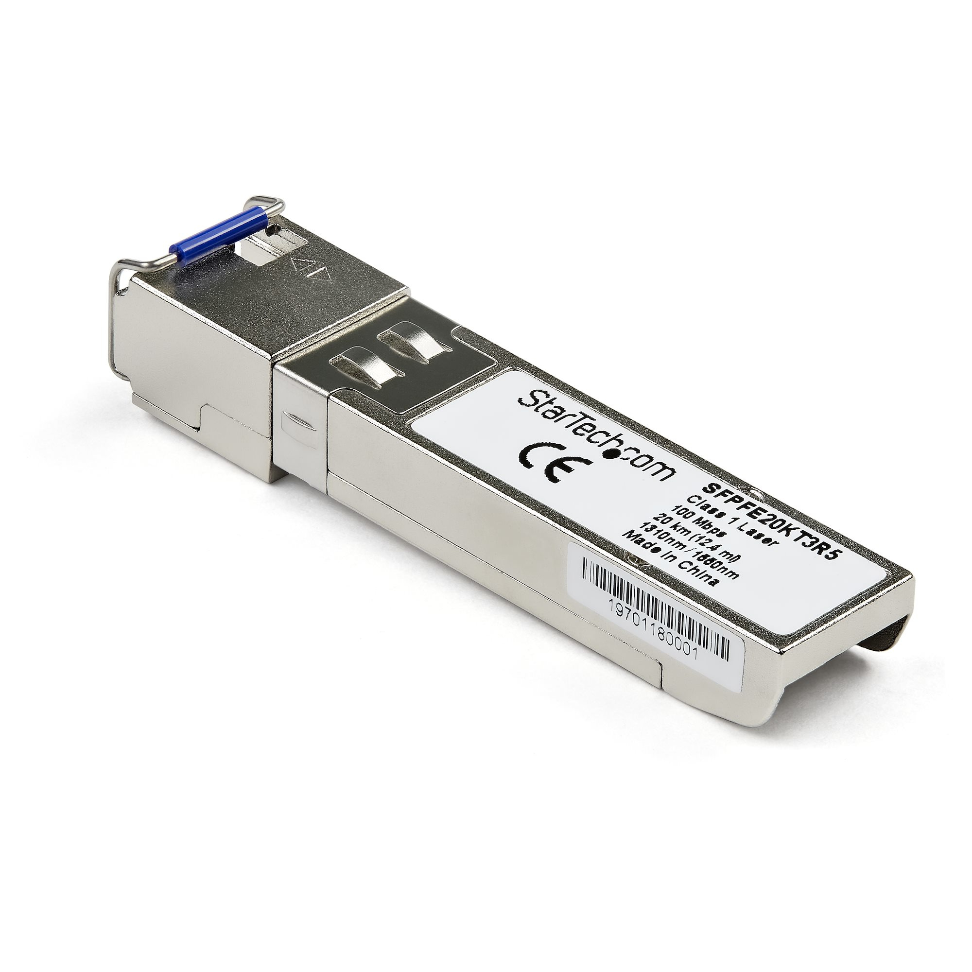 StarTech.com Juniper SFP-FE20KT15R13 Compatible SFP Module - 100BASE-BX-D - 100 MbE Ethernet BiDi Fiber (SMF)