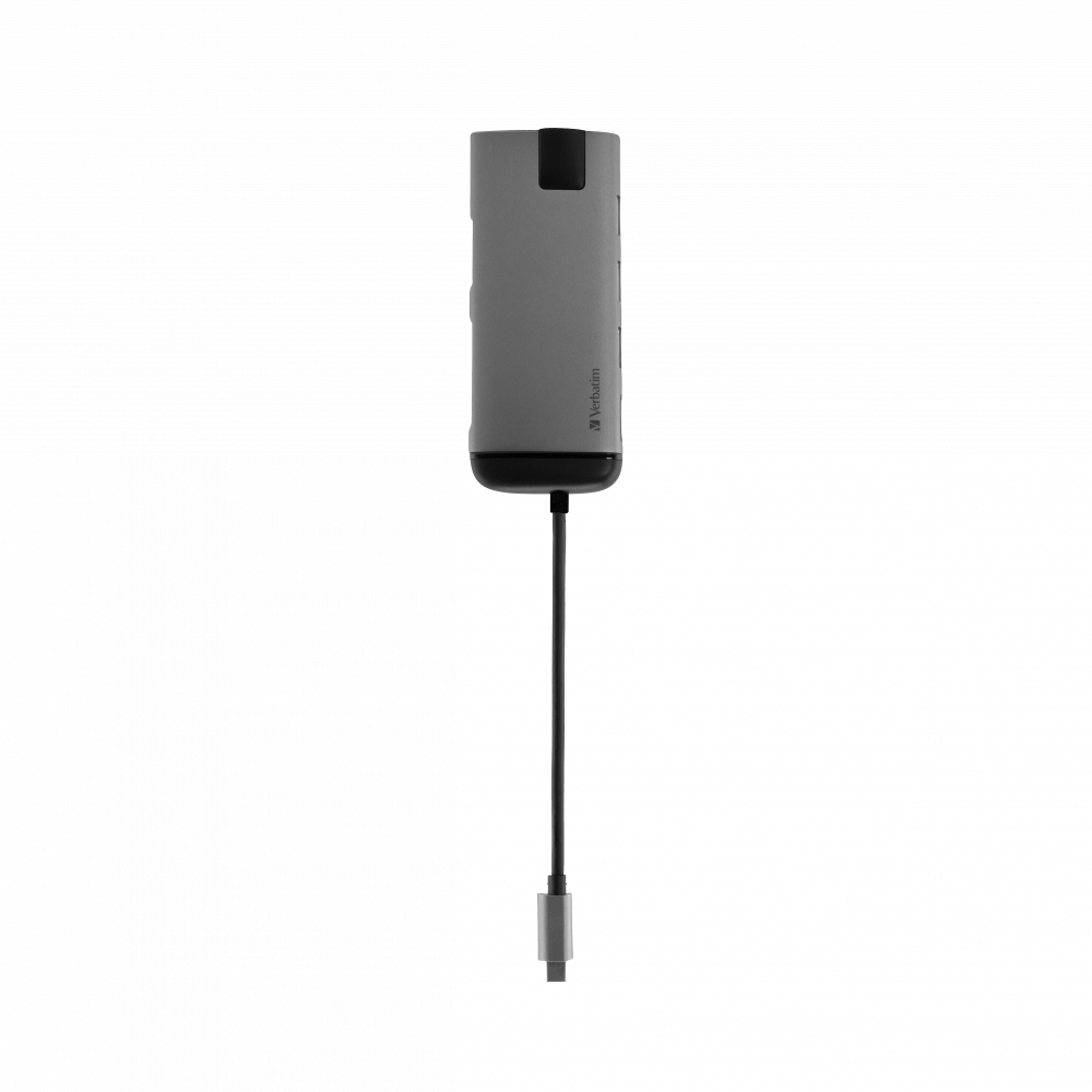 Verbatim 16102510 laptop dock/port replicator Wired USB 3.2 Gen 1 (3.1 Gen 1) Type-C Black, Silver – image 3