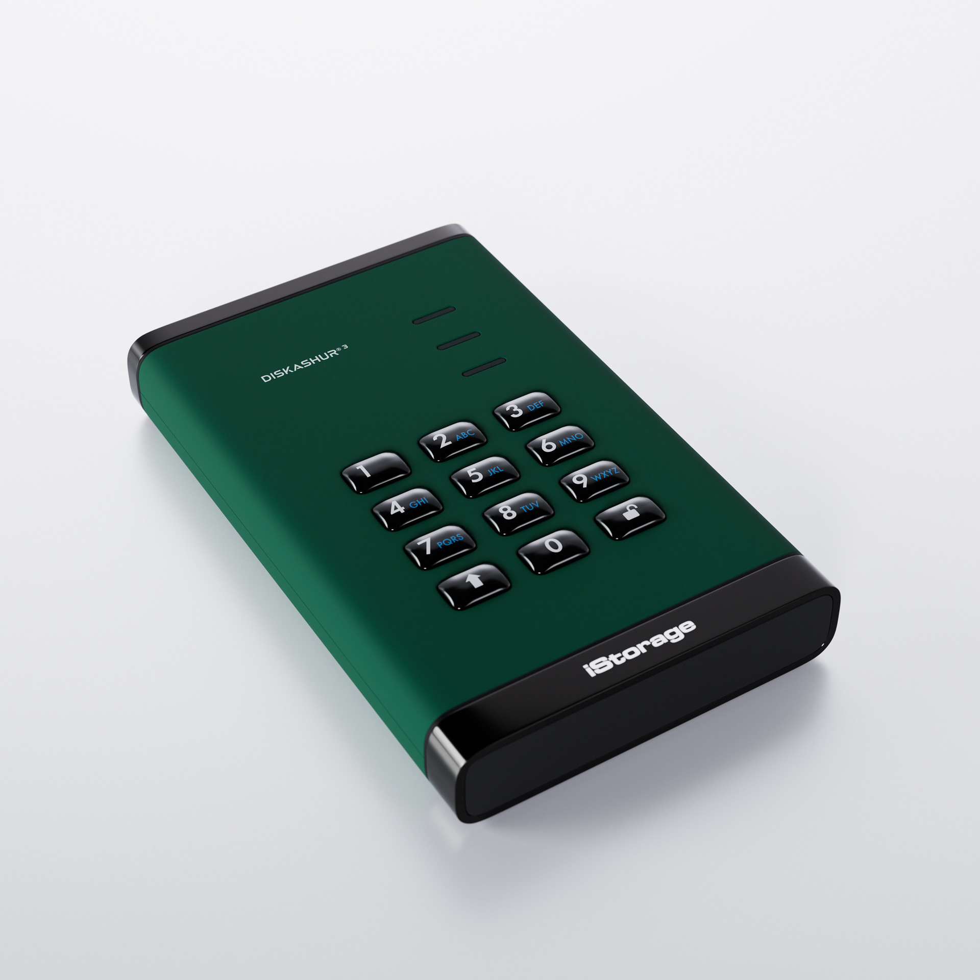iStorage diskAshur³ HDD 500GB Green | Secure Portable Hard Drive | FIPS 140-3 Level 3 Complaint |Common Criteria EAL 5+ | PIN protected | AES-XTS 256-bit hardware encryption | GDPR, TAA Compliant | Dust/Water Resistant | image 3