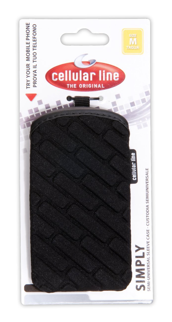 Cellularline SIMPLYSLM mobile phone case Sleeve case Black