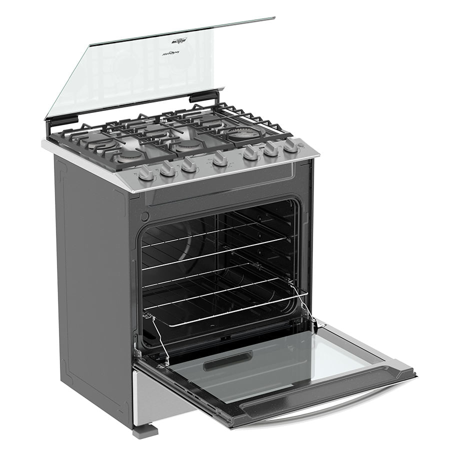 Whirlpool WFR7000S cooker Freestanding cooker Gas Grey – image 6