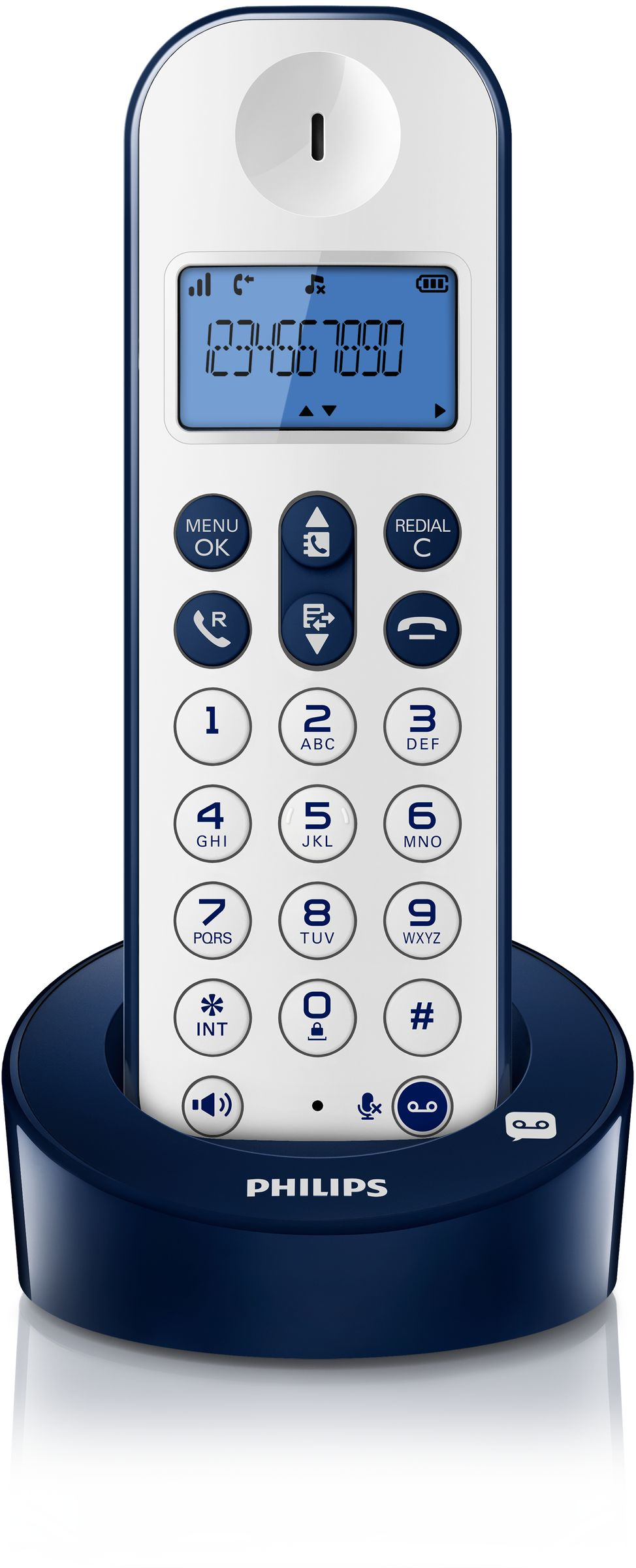 Philips D1261WD/38 telephone DECT telephone Caller ID Blue, White – image 3
