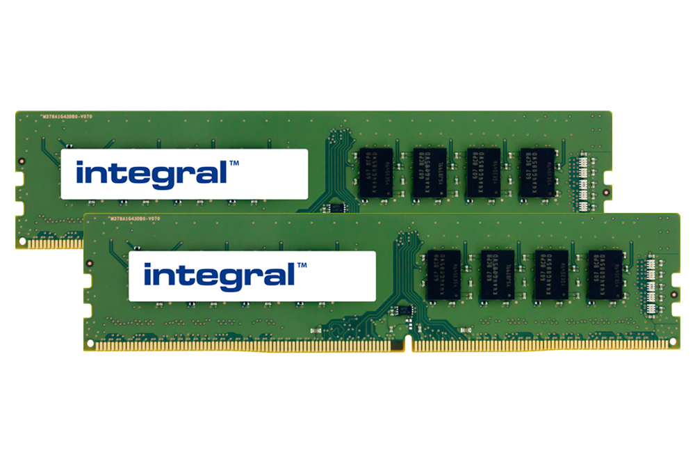 Integral 32GB (2X16GB) PC RAM MODULE KIT DDR4 2666MHz DIMM EQV. TO 2UT96AV FOR HP/COMPAQ