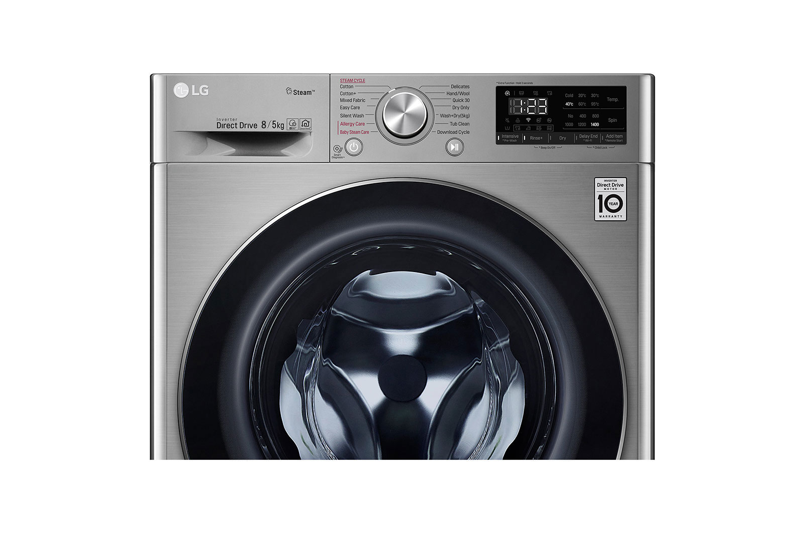 LG F4DN408S2T washer dryer Freestanding Front-load Stainless steel – image 5