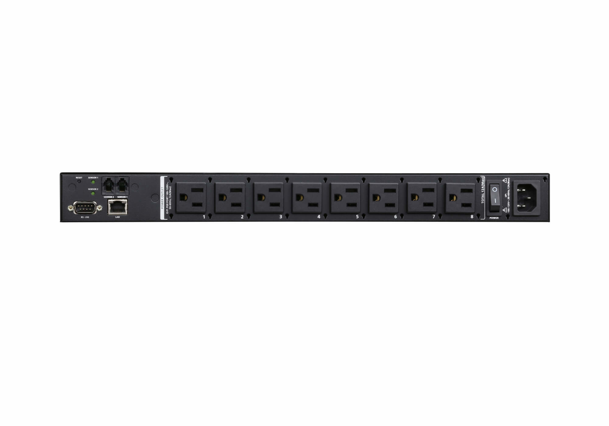 ATEN PE6108AV power distribution unit (PDU) 8 AC outlet(s) 1U Black – image 3