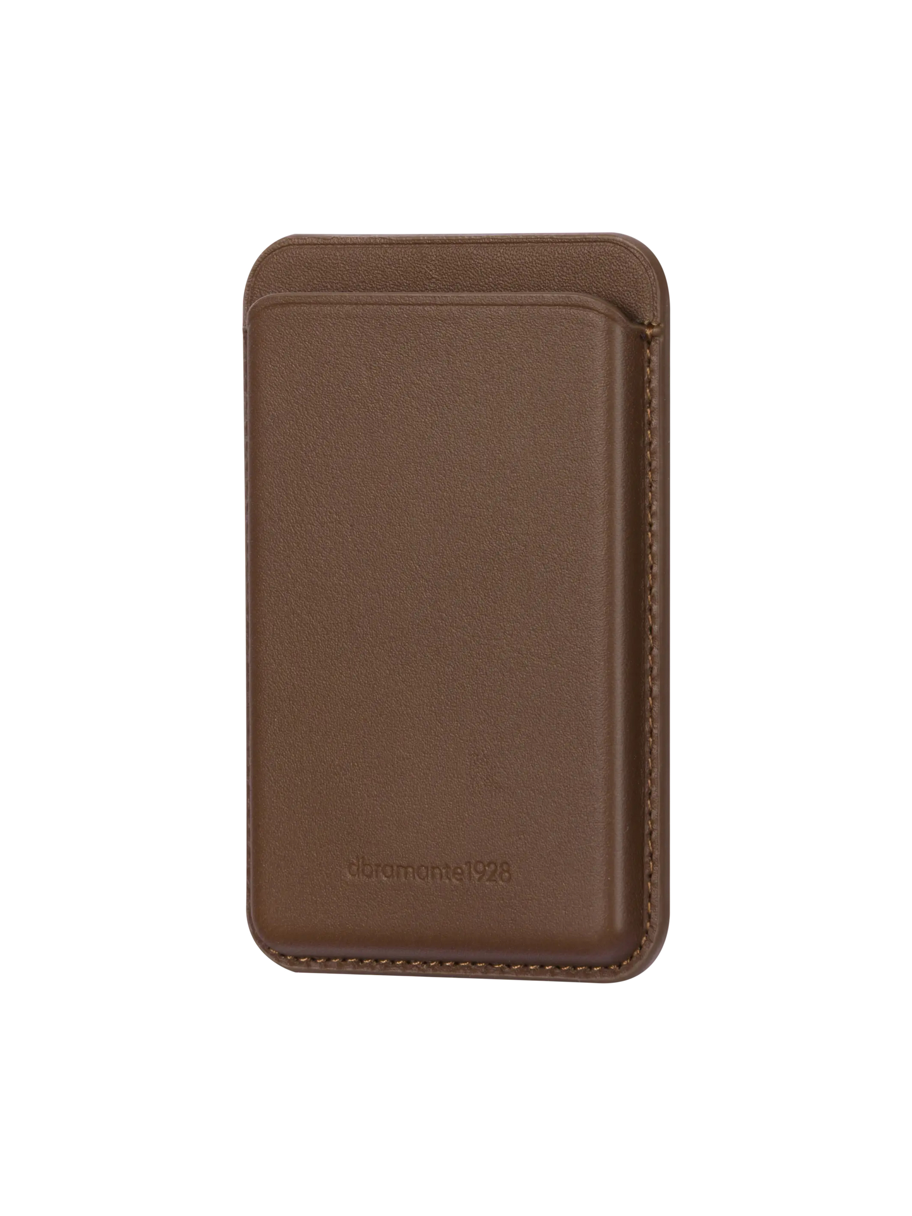 dbramante1928 - Wallet for mobile phone / credit card - MagSafe compatibility - full-grain leather - dark tan