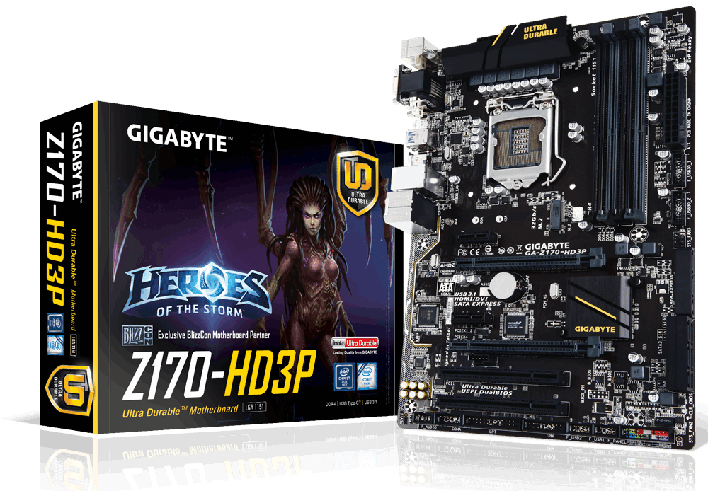 GIGABYTE GA-Z170-HD3P (rev. 1.0)