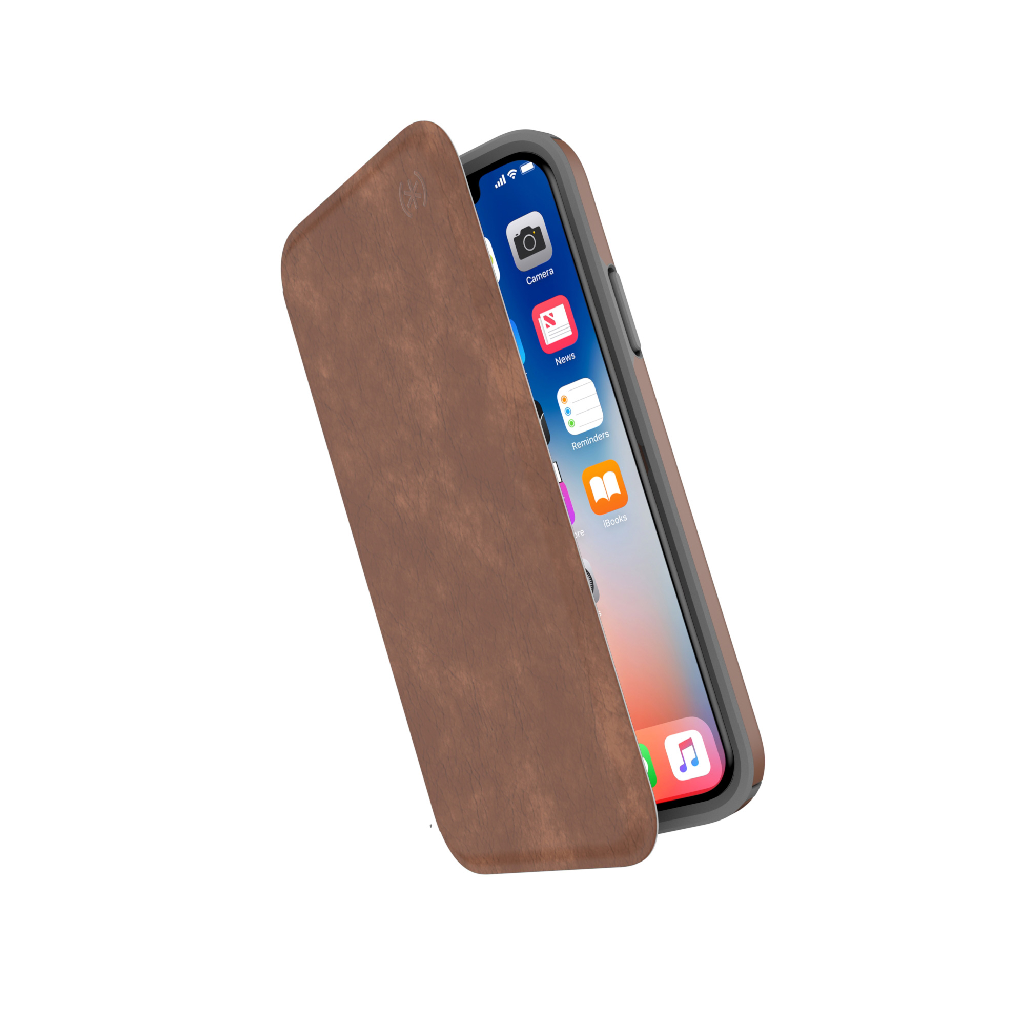 Speck Presidio Leather Folio Apple iPhone X/XS Saddle Brown – image 8