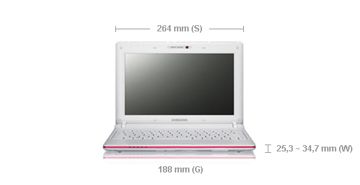 Samsung N N150-HAP1PL Intel Atom® N455 Netbook – image 2