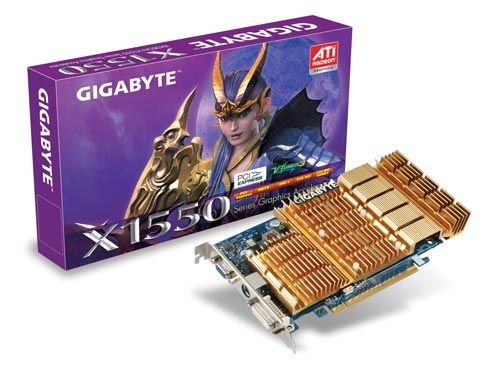 GIGABYTE GV-RX155256D-RH ATI Radeon™ X1550 GPU