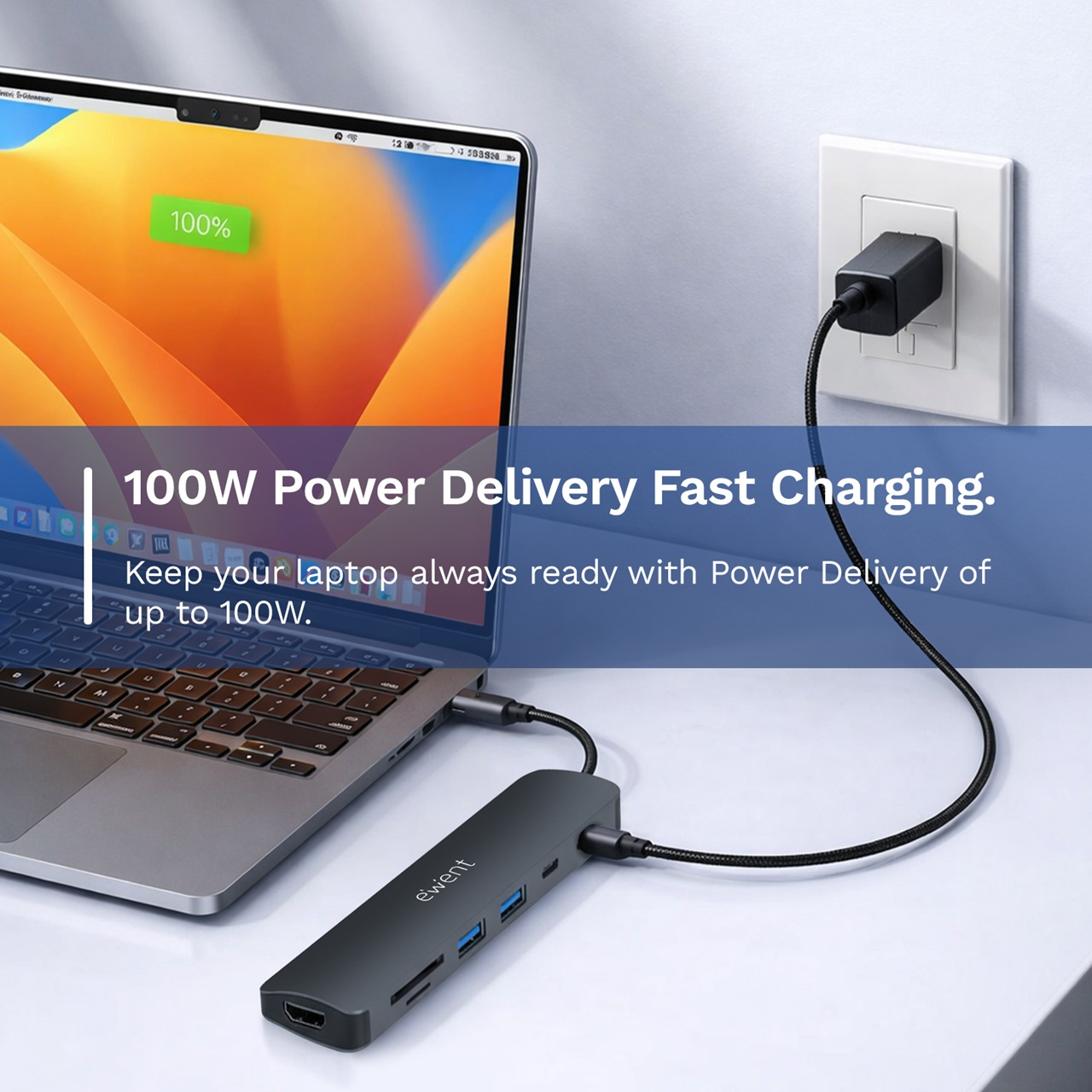 Ewent EW1152 laptop dock/port replicator Wired USB 3.2 Gen 1 (3.1 Gen 1) Type-C Grey – image 6