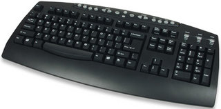 Manhattan 170338 keyboard Office PS/2 Black – image 2