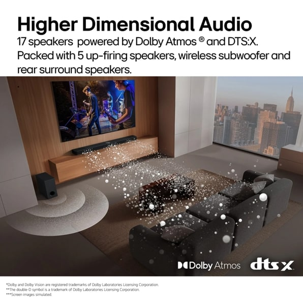 LG S95AR soundbar speaker Black 9.1.5 channels – image 3