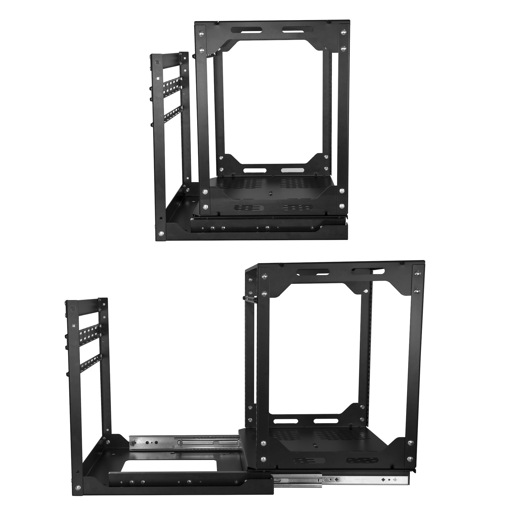 StarTech.com 19in 12U Sliding Rotating Open Frame Network Rack - 4 Post AV/Data Rack – image 8
