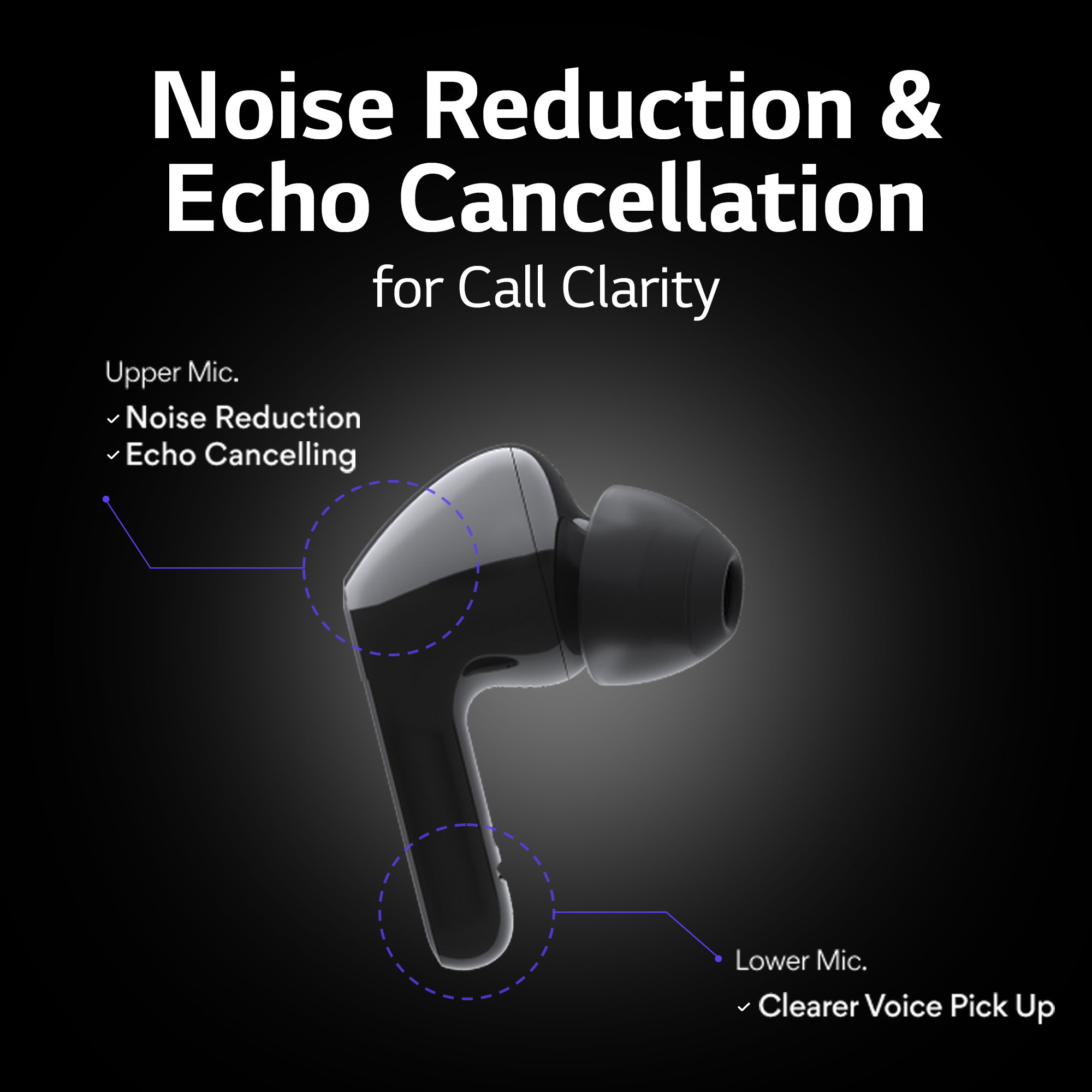 LG HBS-FN5U.ABSWBK headphones/headset True Wireless Stereo (TWS) In-ear Calls/Music USB Type-C Bluetooth Black – image 4