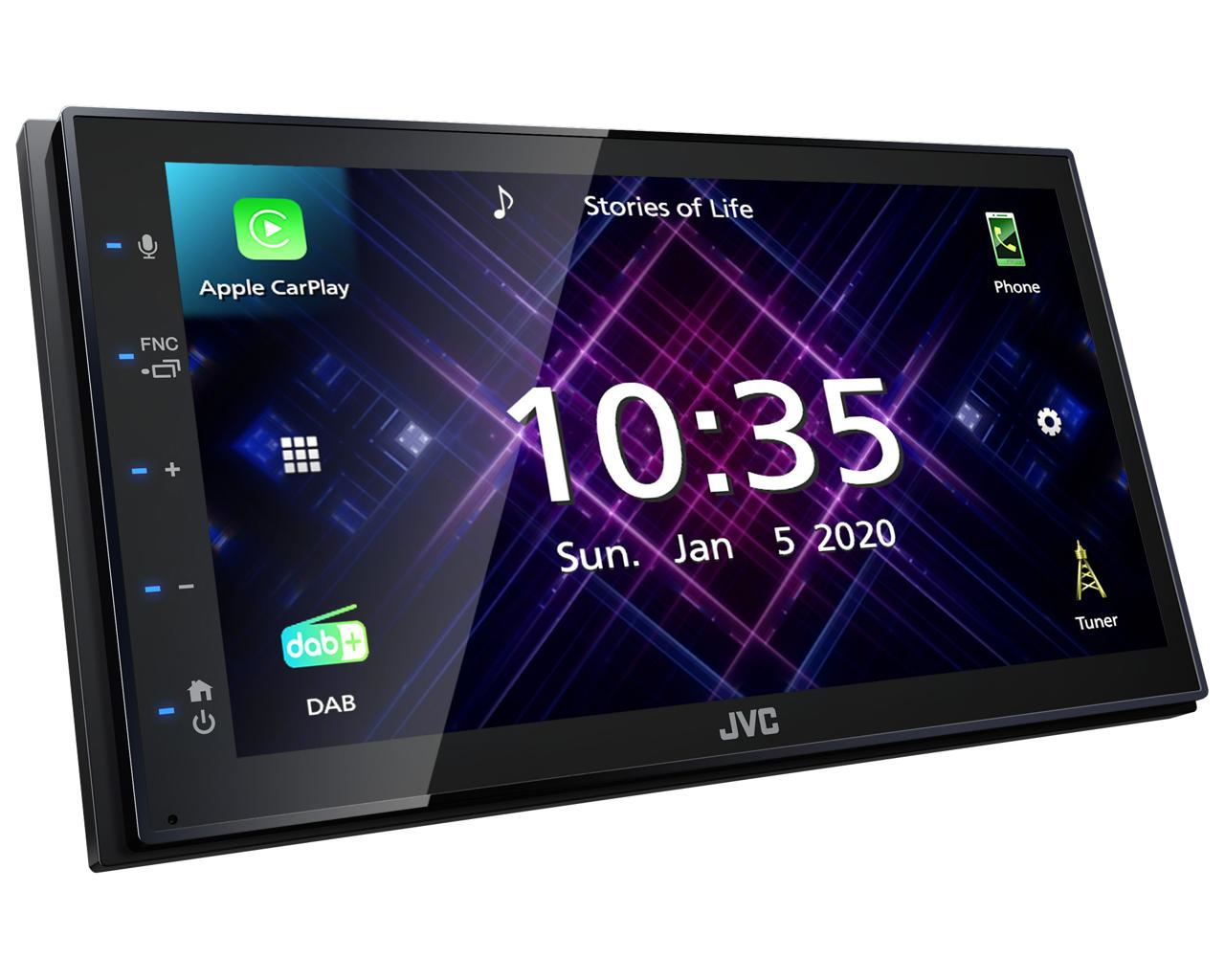 JVC KW-M565DBT car media receiver Black