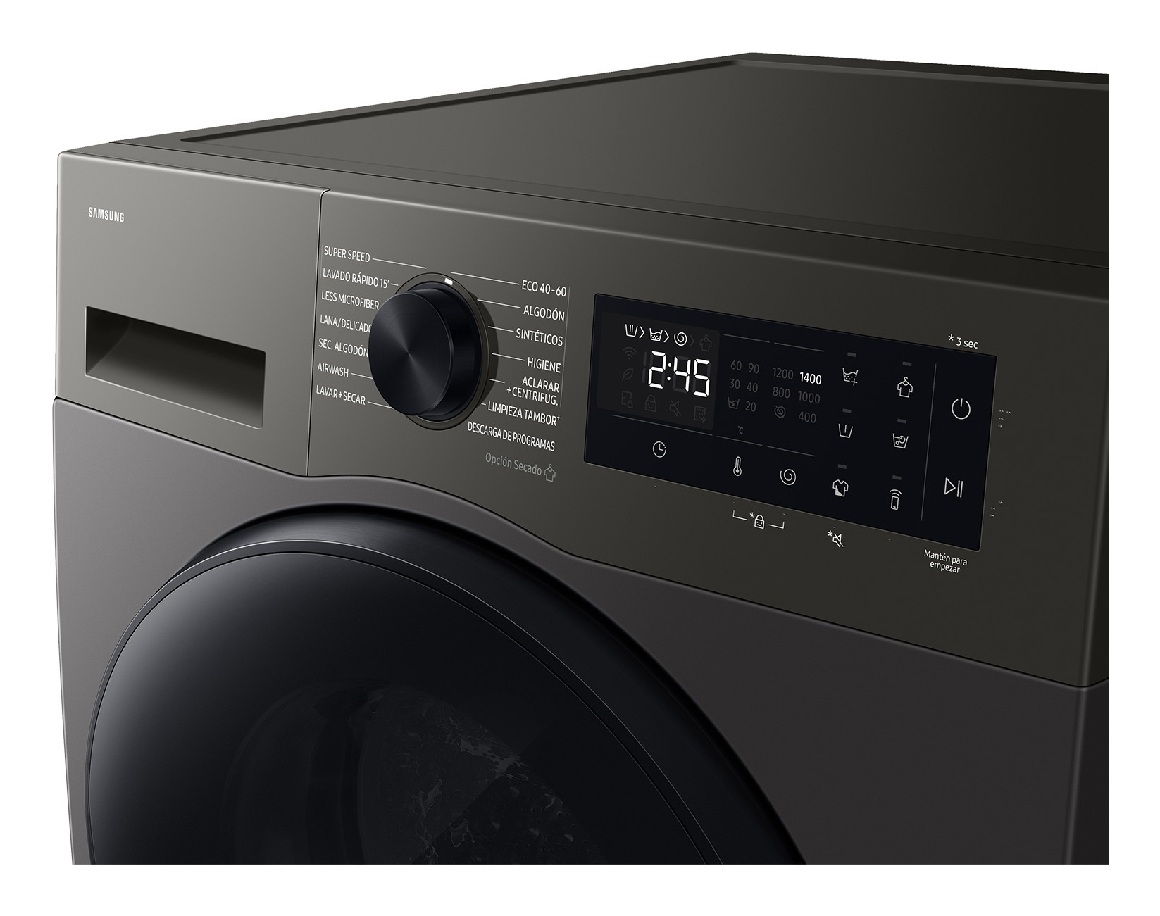 Samsung WD90HG5U34BXEC washer dryer Freestanding Front-load Stainless steel – image 4