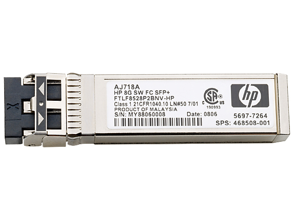 HP 8Gb Short Wave Fibre Channel SFP+ 1 Pack Transceiver