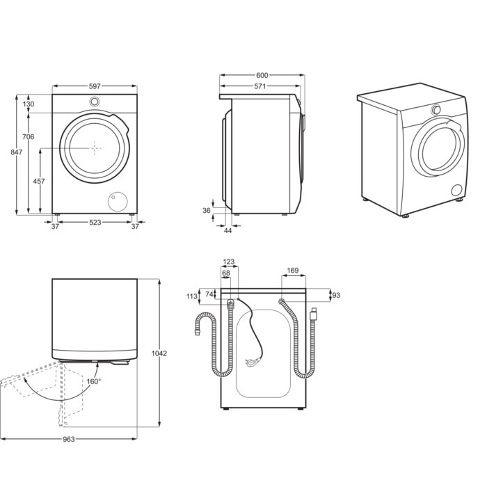 AEG L7FEE842+43PFS5803/12 washing machine Front-load – image 3