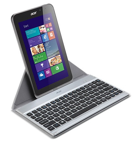 Acer NP.KBD1A.00L mobile device keyboard AZERTY French Bluetooth Black, Silver – image 3