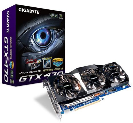 GIGABYTE GVN470O13I graphics card NVIDIA GeForce GTX 470 – image 1