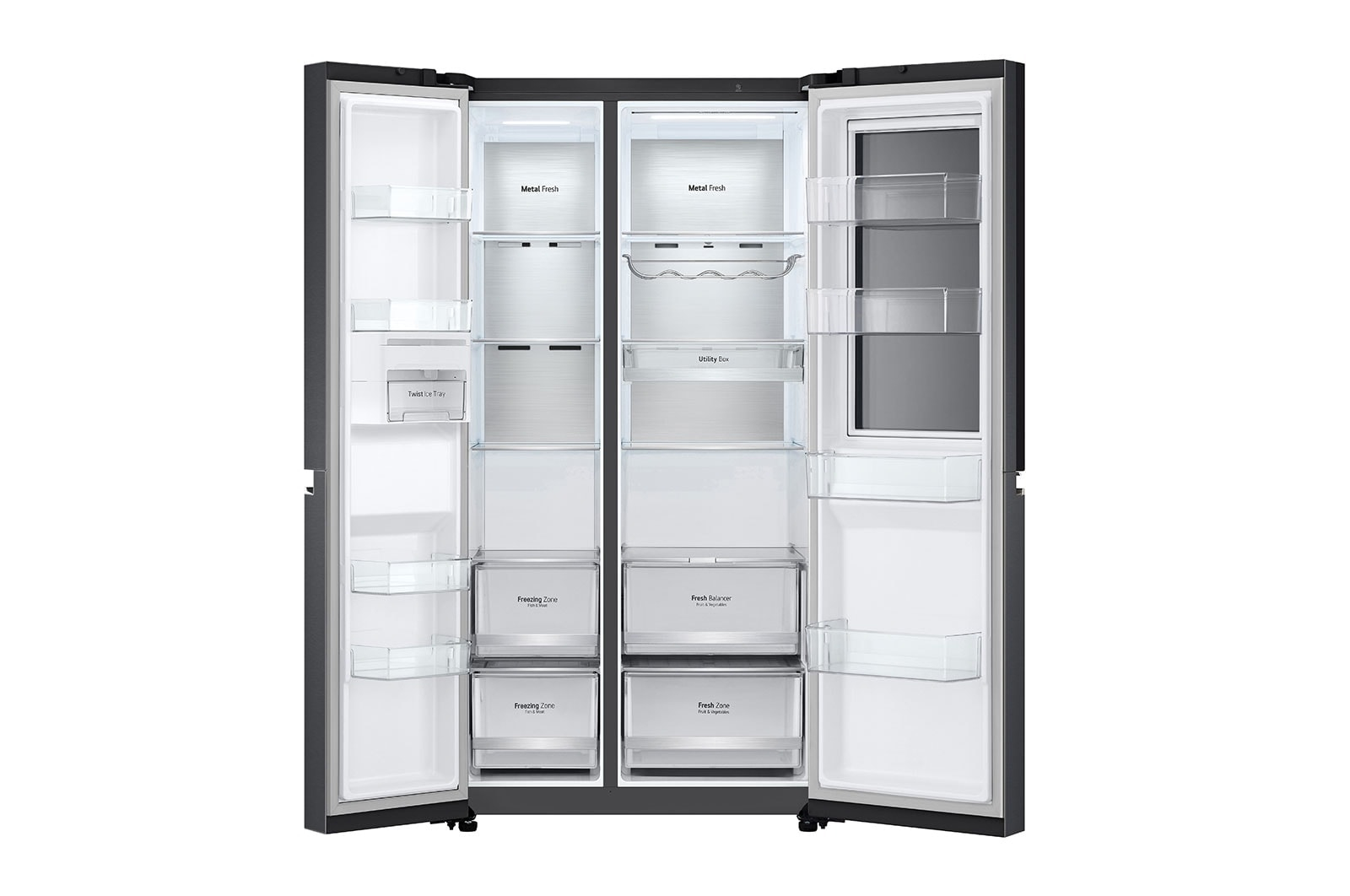 LG GSQV90MCAE side-by-side refrigerator Freestanding – image 4