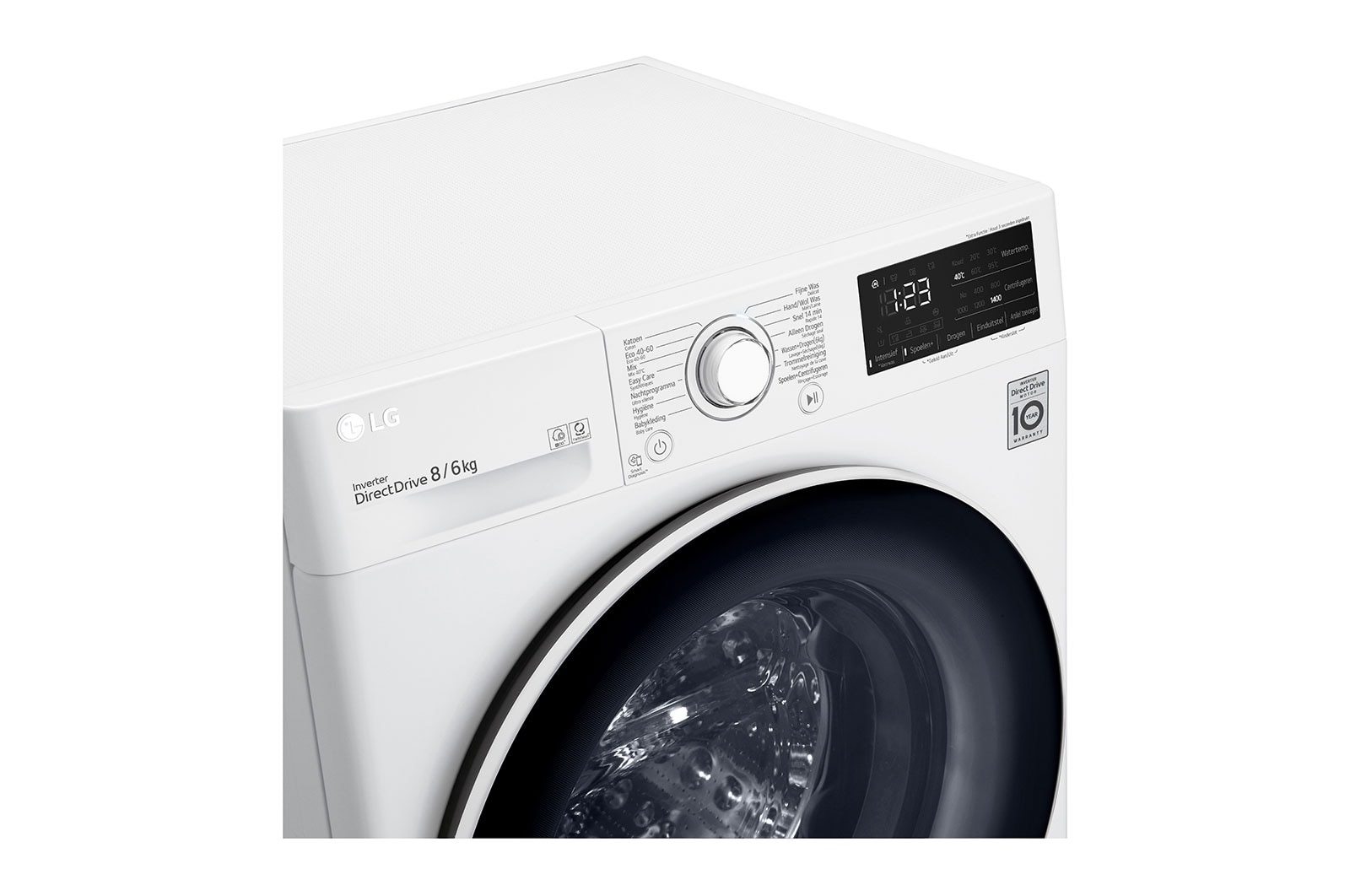LG GD3V308N0 washer dryer Freestanding Front-load White – image 7