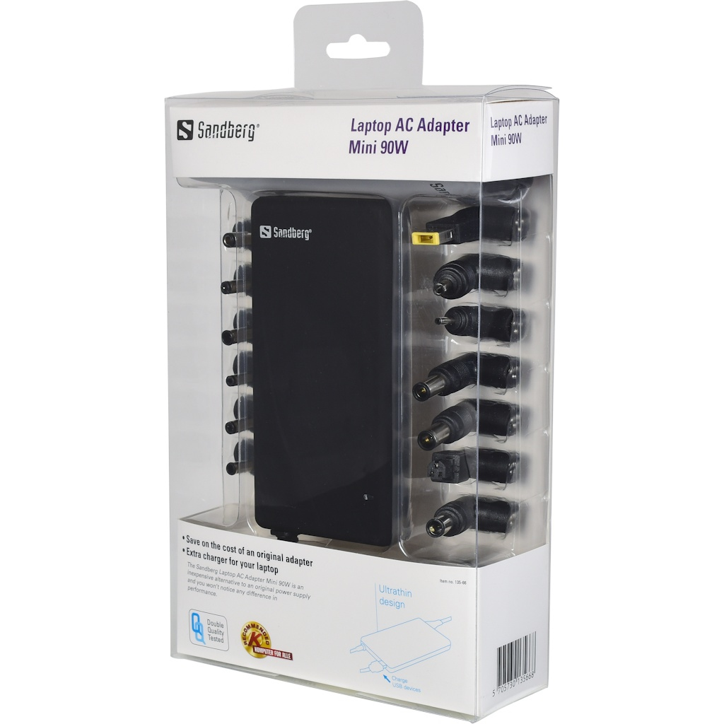 Sandberg Laptop AC Adapter Mini 90W – image 2
