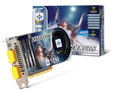 MSI NX8800GTS-T2D640E-HD graphics card GeForce 8800 GTS GDDR3 – image 2
