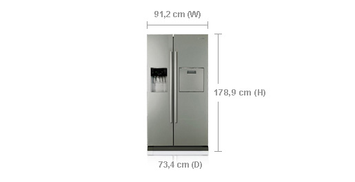 Samsung RSA1ZHMG side-by-side refrigerator Freestanding – image 2