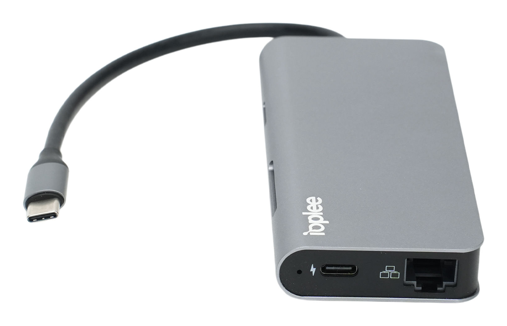 IOPLEE IOPEXTHE8IN1607 interface hub USB Type-C 5000 Mbit/s Grey – image 2
