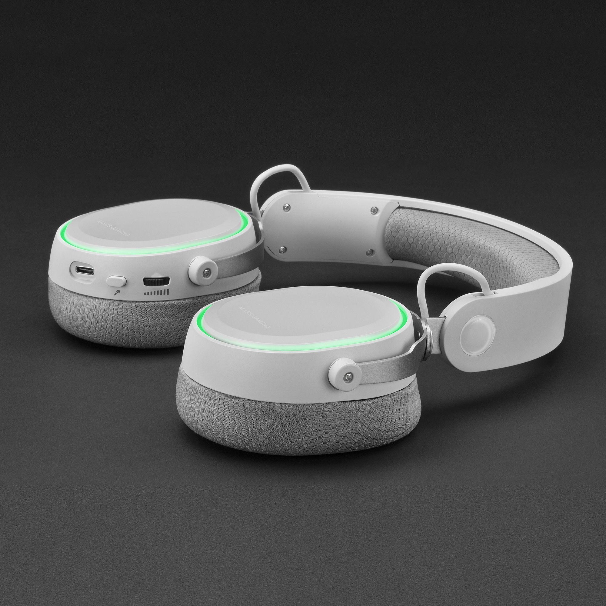 Mars Gaming MHWW Wireless Headset 7.1 + Detachable Microphone White – image 4