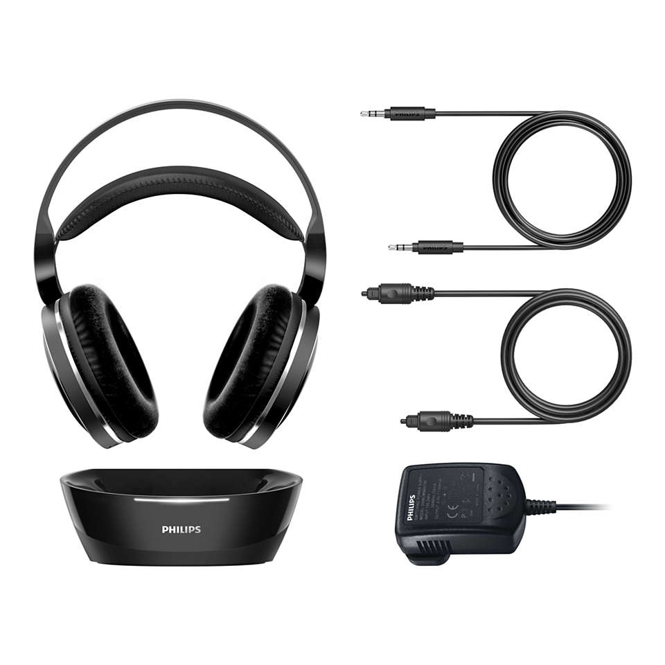 Philips SHD8850/79 Wireless Over-Ear Hi-Fi TV Headphones, Black – image 2