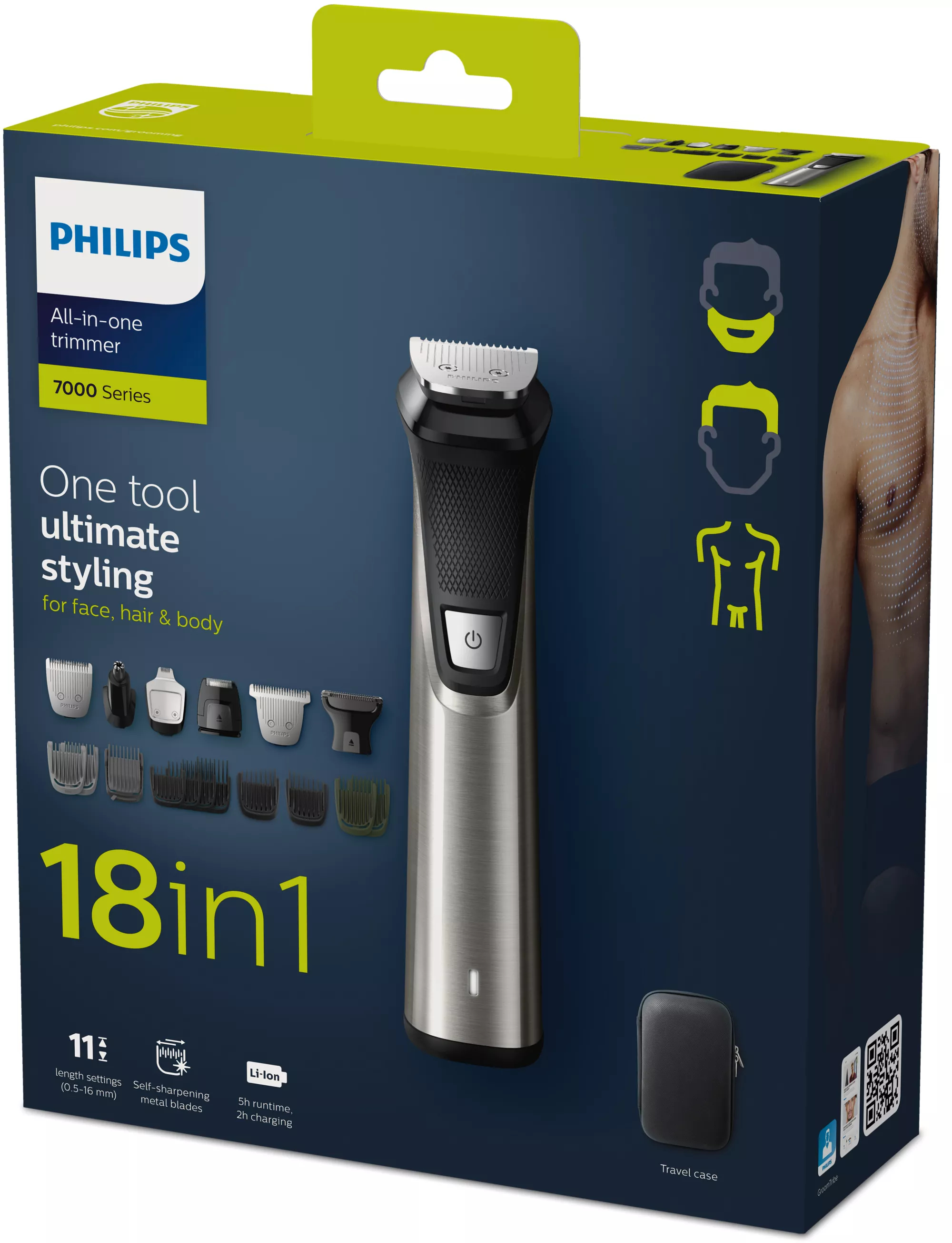 Philips MULTIGROOM Series 7000 18-in-1, Face, Hair and Body MG7770/15 – image 2