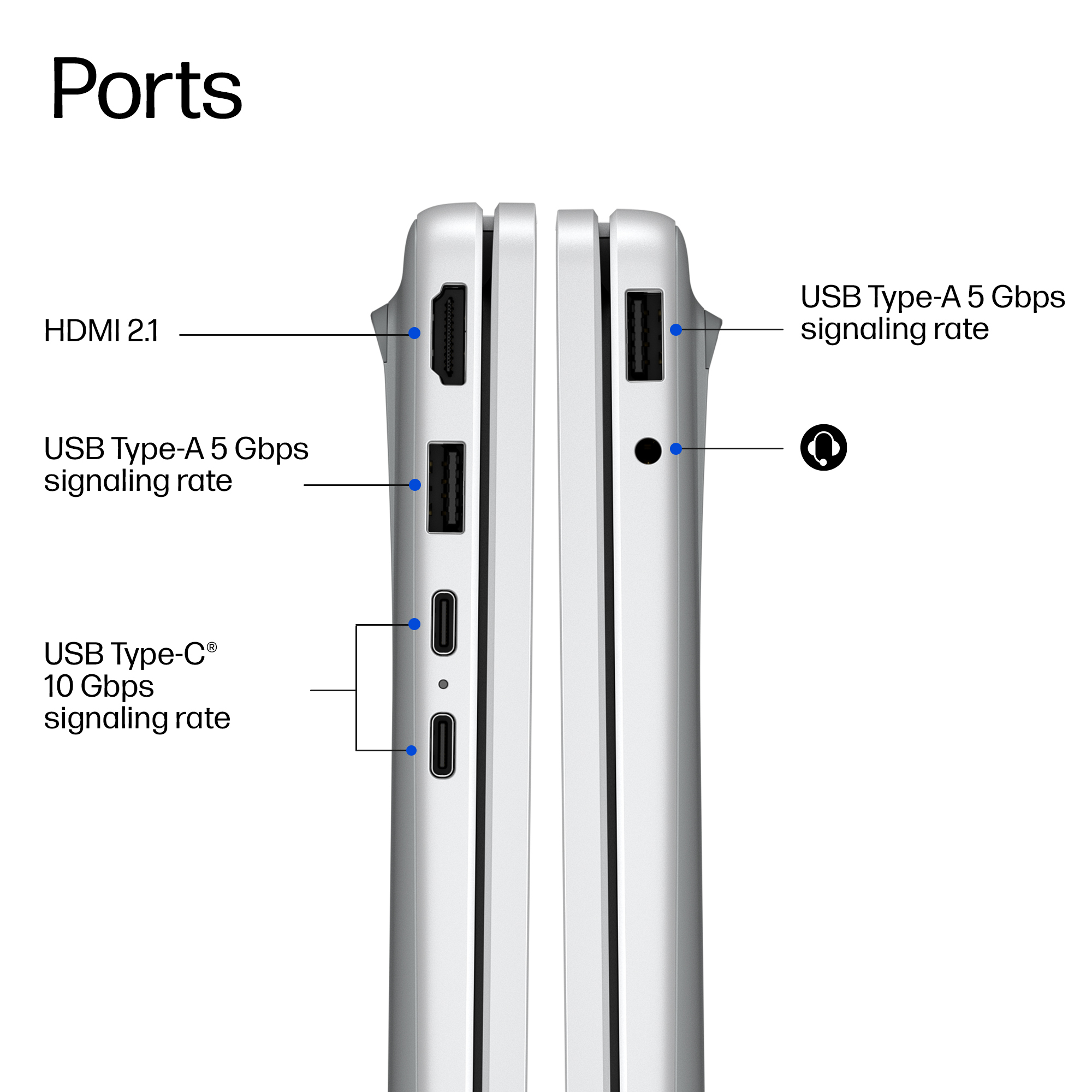 HP DQ8P4EA laptop Copilot+ PC AMD Ryzen™ AI 7 445 – image 4