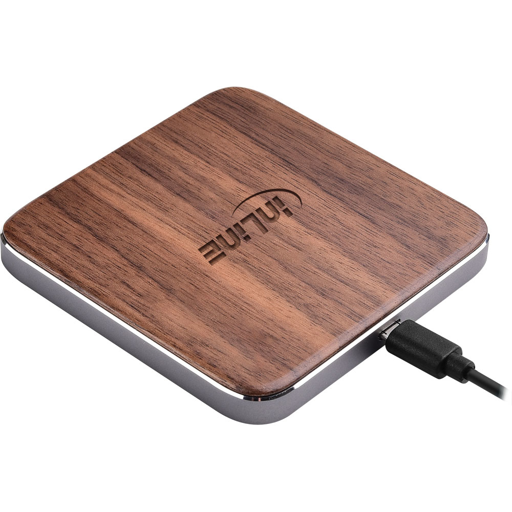 InLine 33393U mobile device charger Universal Walnut USB Wireless charging Indoor – image 3