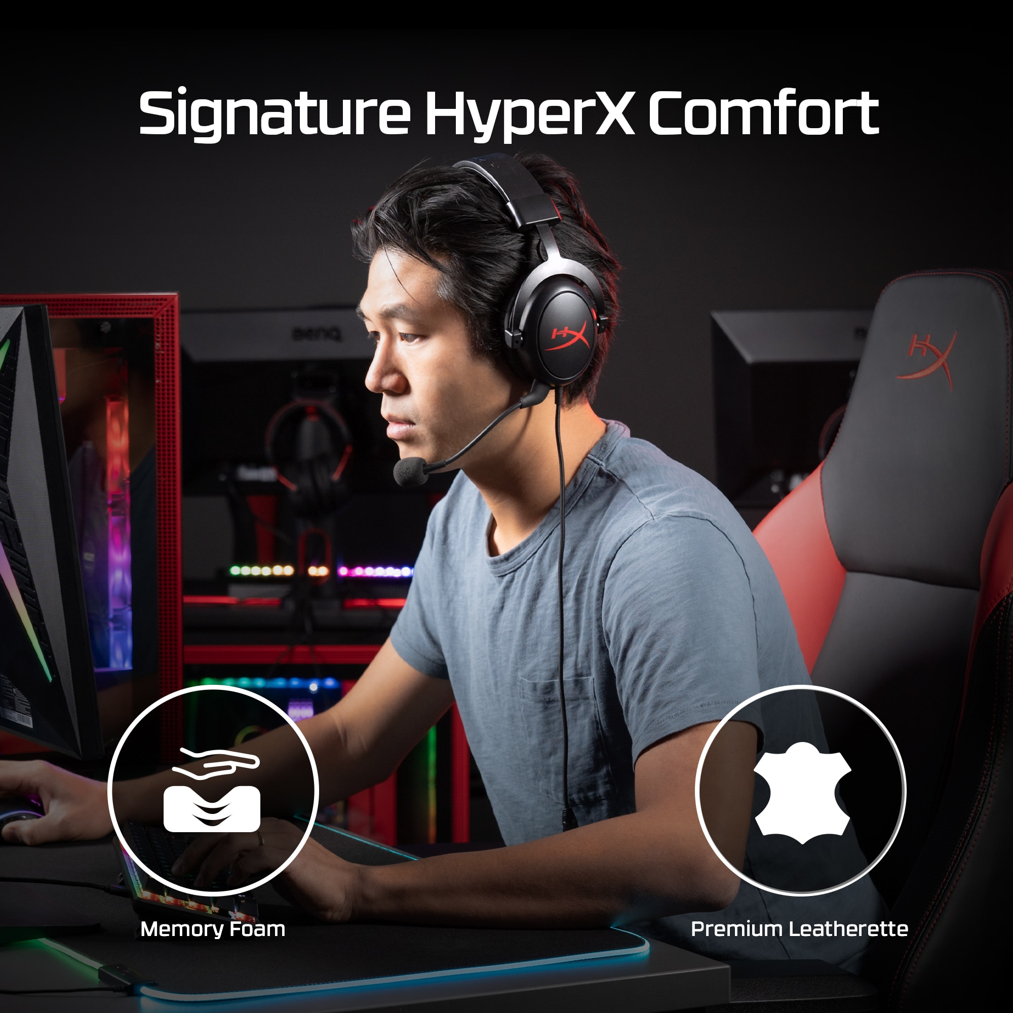 HyperX Cloud Core Gaming Headset (Black) – image 3