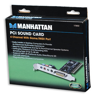 Manhattan 173032 audio card Internal 4.0 channels PCI – image 2