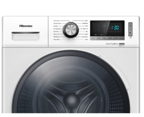 Hisense WDBL1014V washer dryer Freestanding Front-load Black, White – image 4