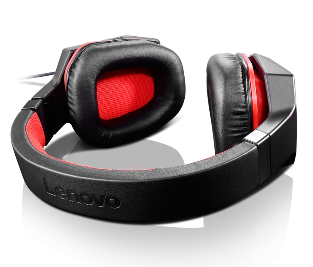 Lenovo GXD0J16085 headphones/headset Wired Head-band Gaming Black, Red – image 2