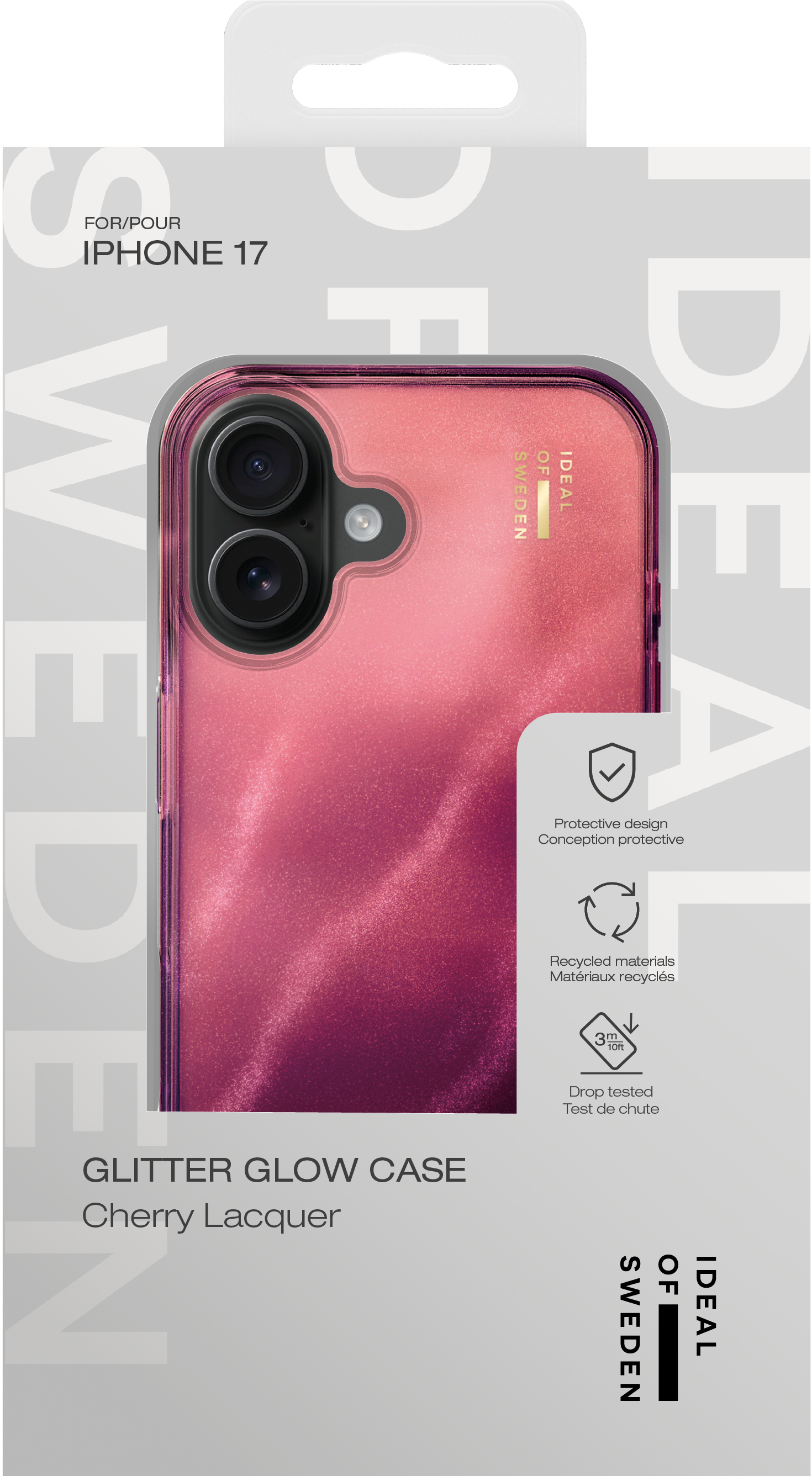 iDeal of Sweden Clear Case iPhone 17 Cherry Lacquer – image 3