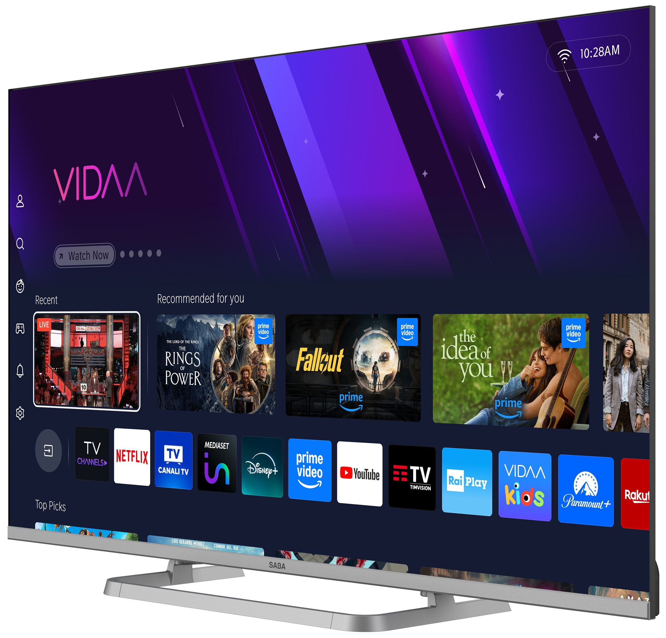 SABA SA43SM10VDA TV 109,2 cm (43 ) 4K Ultra HD Smart TV Wifi Gris 250 cd m² Neuf — photo 4