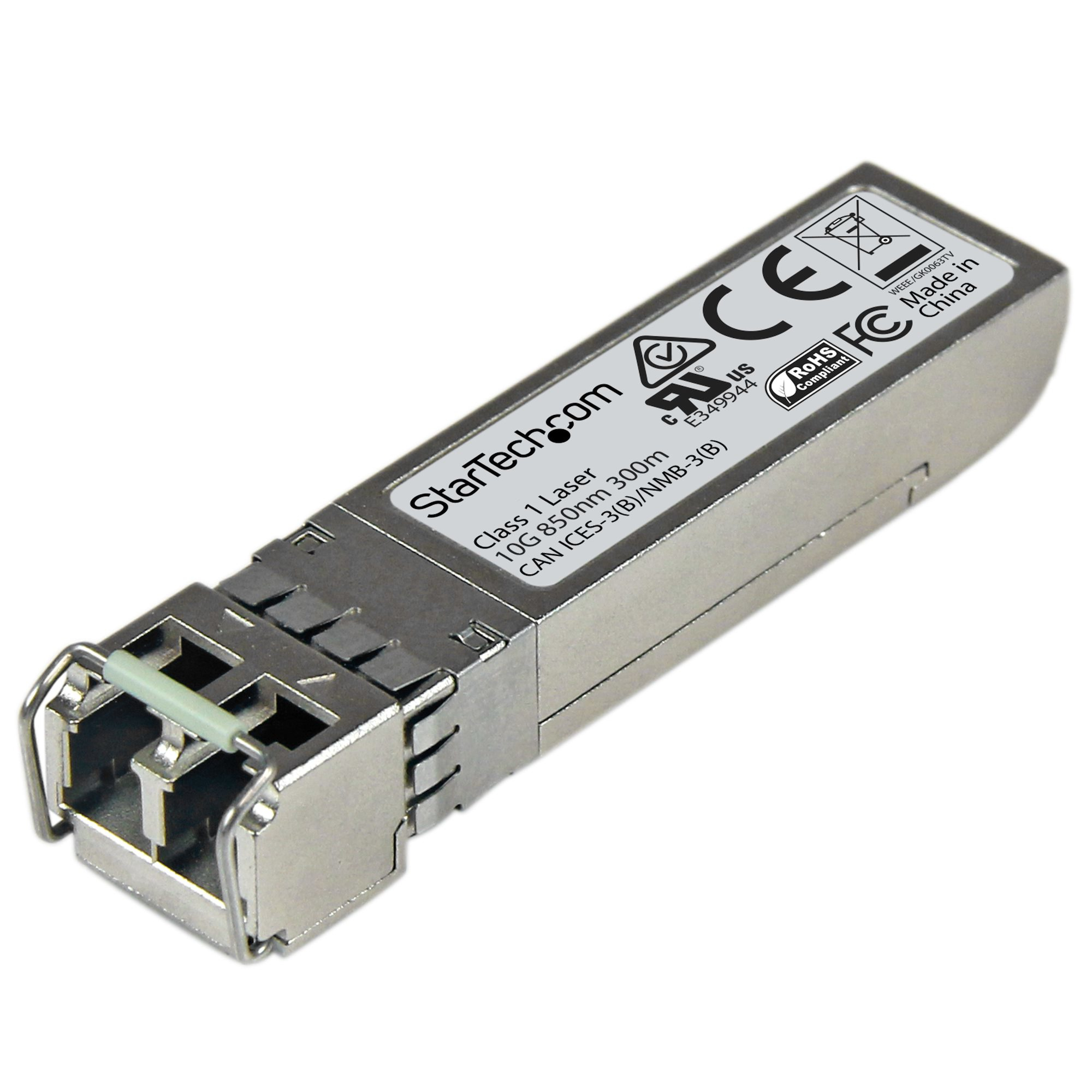 StarTech.com Juniper SFPP-10GE-SR Compatible SFP+ Module - 10GBASE-SR - 10GbE Multimode Fiber MMF Optic Transceiver - 10GE Gigabit Ethernet SFP+ - LC 300m - 850